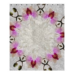 Orchidées Fleurs Abstrait Shower Curtain 60  x 72  (Medium) 