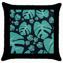 Leaves Throw Pillow Case (black) by Sobalvarro