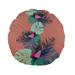 Leaves Standard 15  Premium Flano Round Cushions Front