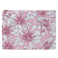 Pink Flowers Cosmetic Bag (xxl) by Sobalvarro