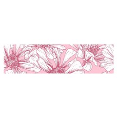 Pink Flowers Satin Scarf (oblong) by Sobalvarro