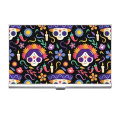 Dia De Los Muertos Business Card Holder by Sobalvarro