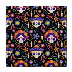 Dia De Los Muertos Face Towel by Sobalvarro