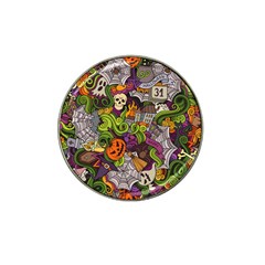 Halloween Doodle Vector Seamless Pattern Hat Clip Ball Marker by Sobalvarro