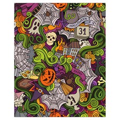 Halloween Doodle Vector Seamless Pattern Drawstring Bag (small) by Sobalvarro