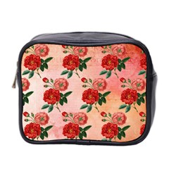 Pattern Flower Paper Mini Toiletries Bag (two Sides) by HermanTelo