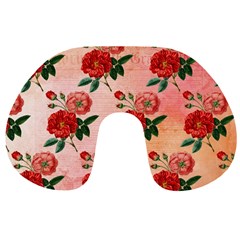 Pattern Flower Paper Travel Neck Pillow