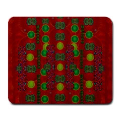 In Time For The Season Of Christmas Large Mousepads
