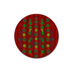 In Time For The Season Of Christmas Magnet 3  (Round)