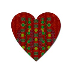 In Time For The Season Of Christmas Heart Magnet