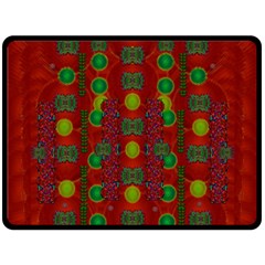 In Time For The Season Of Christmas Fleece Blanket (Large) 