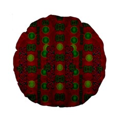 In Time For The Season Of Christmas Standard 15  Premium Round Cushions