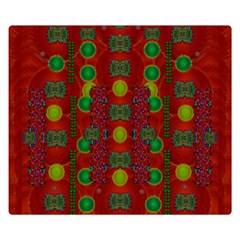 In Time For The Season Of Christmas Double Sided Flano Blanket (Small) 