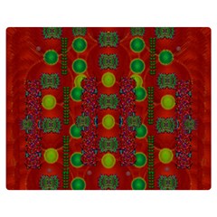 In Time For The Season Of Christmas Double Sided Flano Blanket (Medium) 