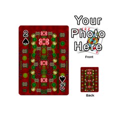 In Time For The Season Of Christmas An Jule Playing Cards 54 Designs (mini) by pepitasart