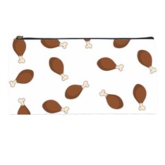 Turkey Leg Pattern - Thanksgiving Pencil Cases by Valentinaart