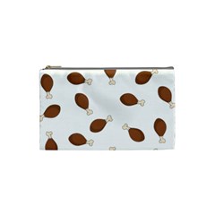 Turkey Leg Pattern - Thanksgiving Cosmetic Bag (Small)