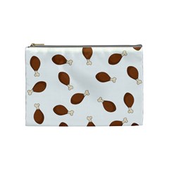 Turkey Leg Pattern - Thanksgiving Cosmetic Bag (Medium)