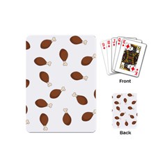 Turkey Leg Pattern - Thanksgiving Playing Cards Single Design (Mini)