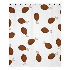 Turkey Leg Pattern - Thanksgiving Shower Curtain 60  x 72  (Medium) 