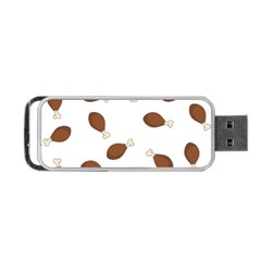 Turkey Leg Pattern - Thanksgiving Portable USB Flash (One Side)