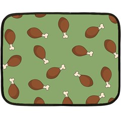 Turkey Leg Pattern - Thanksgiving Fleece Blanket (Mini)