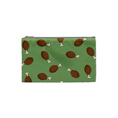 Turkey Leg Pattern - Thanksgiving Cosmetic Bag (Small)