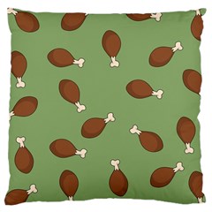 Turkey Leg Pattern - Thanksgiving Large Cushion Case (Two Sides)