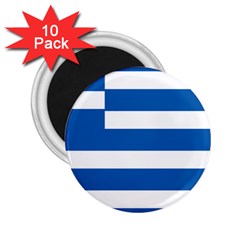 Greece Flag Greek Flag 2 25  Magnets (10 Pack) 