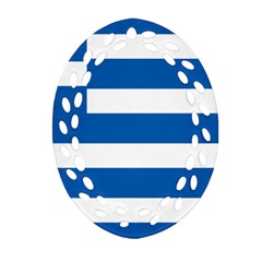 Greece Flag Greek Flag Ornament (oval Filigree) by FlagGallery