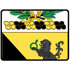 Coat Of Arms Of United States Army 124th Cavalry Regiment Fleece Blanket (large)  by abbeyz71