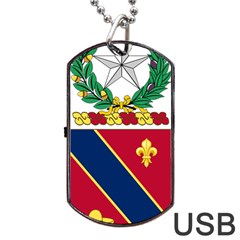 Coat Of Arms Of United States Army 133rd Field Artillery Regiment Dog Tag Usb Flash (two Sides) by abbeyz71