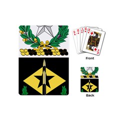 Coat Of Arms Of United States Army 49th Finance Battalion Playing Cards Single Design (mini) by abbeyz71