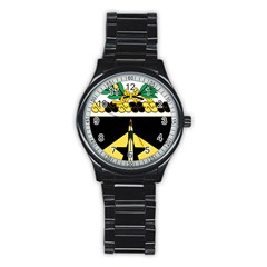 Coat Of Arms Of United States Army 49th Finance Battalion Stainless Steel Round Watch by abbeyz71