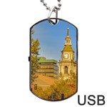 San Francisco de Alameda Church, Santiago de Chile Dog Tag USB Flash (Two Sides) Back
