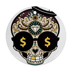 Big Money Head Ornament (round) by merchvalley