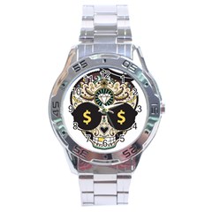 Big Money Head Stainless Steel Analogue Watch