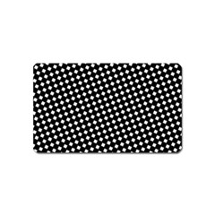 Formes Carreaux Blanc/noir Magnet (name Card) by kcreatif