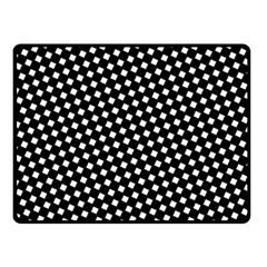 Formes Carreaux Blanc/noir Fleece Blanket (small) by kcreatif