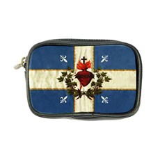 Quebec Flag Drapeau Québec Patriote Carillon Sacré-coeur Christian Catholic Old Vintage With Fleurs De Lys Coin Purse by Quebec