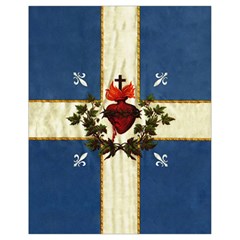 Quebec Flag Drapeau Québec Patriote Carillon Sacré-coeur Christian Catholic Old Vintage With Fleurs De Lys Drawstring Bag (small)