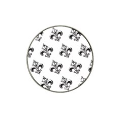 French France Fleur De Lys Metal Pattern Black And White Antique Vintage Hat Clip Ball Marker (10 Pack) by Quebec