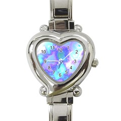 Dégradé Violet/bleu Heart Italian Charm Watch by kcreatif