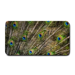 Peacock Feathers Color Plumage Green Medium Bar Mats by Sapixe