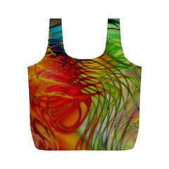 Texture Art Color Pattern Full Print Recycle Bag (m) by Sapixe