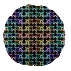 Abstrait Formes Colors Large 18  Premium Flano Round Cushions