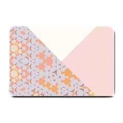 Abstrait Triangles Rose Small Doormat  by kcreatif