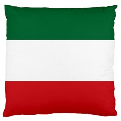 Flag Patriote Quebec Patriot Red Green White Modern French Canadian Separatism Black Background Large Cushion Case (one Side) by Quebec