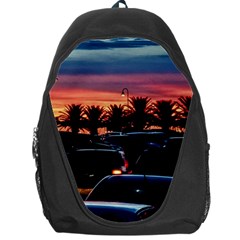 Urban Sunset Scene, Punta Del Este   Uruguay Backpack Bag by dflcprintsclothing