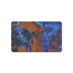 Grunge Colorful Abstract Texture Print Magnet (Name Card)